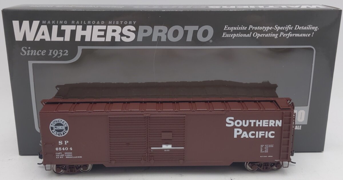 Walthers 920-101687 HO Southern Pacific 50' AAR Double-Door Boxcar RTR #65404 EX/Box