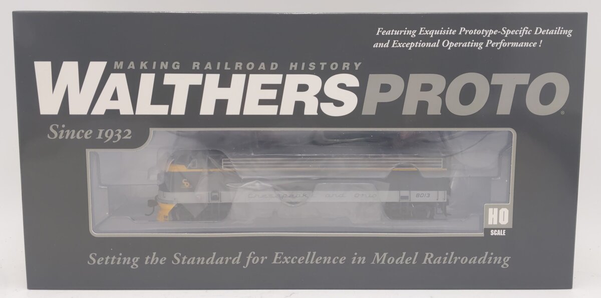 Walthers 920-42549 HO C&O EMD FP7 Diesel Loco - LokSound 5 Sound & DCC #8013 NIB