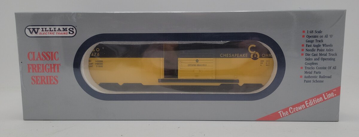 Williams WAL96 O Gauge Chesapeake & Ohio Boxcar #9476 MT/Box