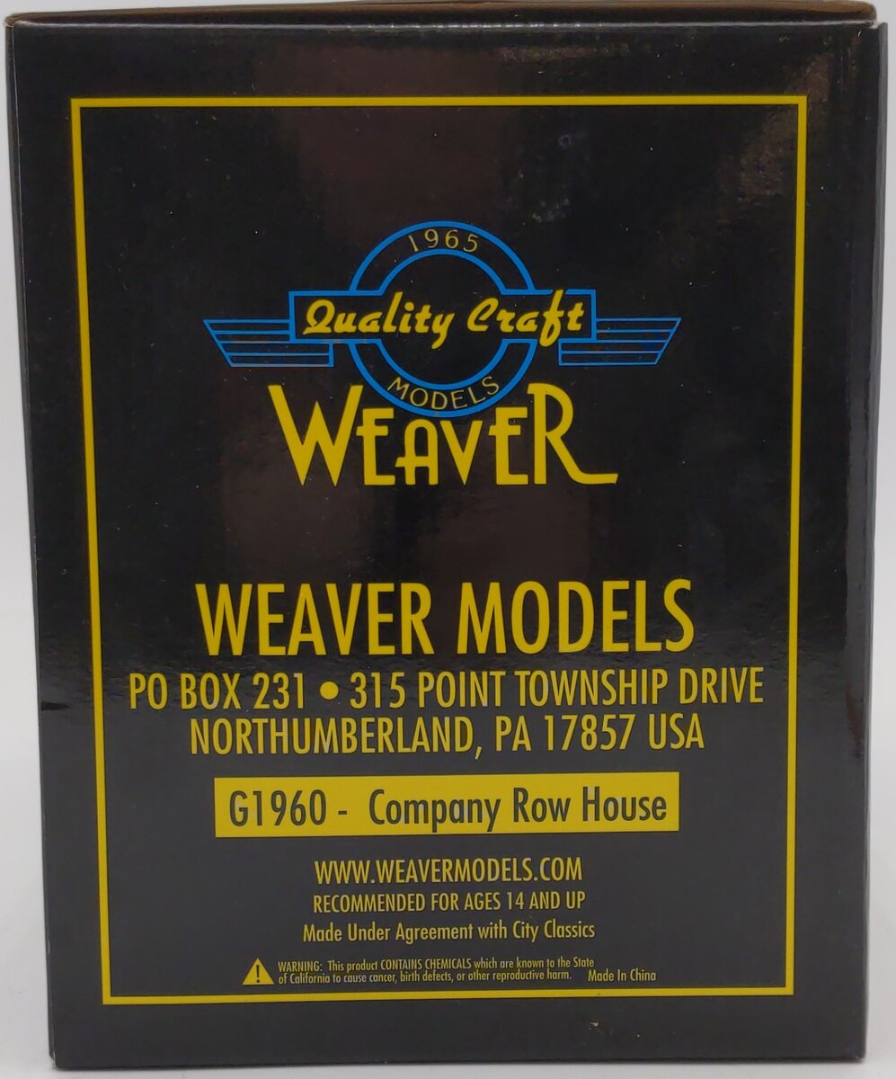 Weaver G1960 O Gauge Company Row House LN/Box