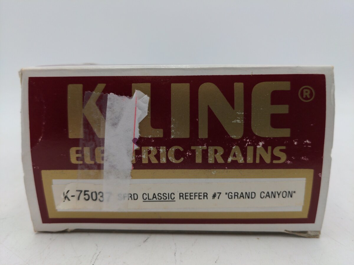 K-Line K75037 O Gauge Santa Fe Classic Reefer #7 Grand Canyon EX/Box