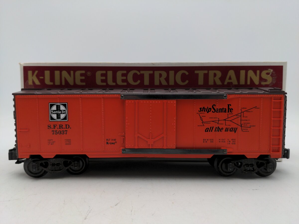 K-Line K75037 O Gauge Santa Fe Classic Reefer #7 Grand Canyon EX/Box