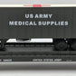 Weaver U23026LD O US Army 50' Flat Car #38659 w/ 35' Medical Trailer (3-Rail) LN/Box