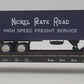 Weaver Nickel Plate Road Flat Car w/35' Blue Trailer #2013 - 3 Rail LN/Box