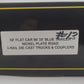 Weaver Nickel Plate Road Flat Car w/35' Blue Trailer #2013 - 3 Rail LN/Box