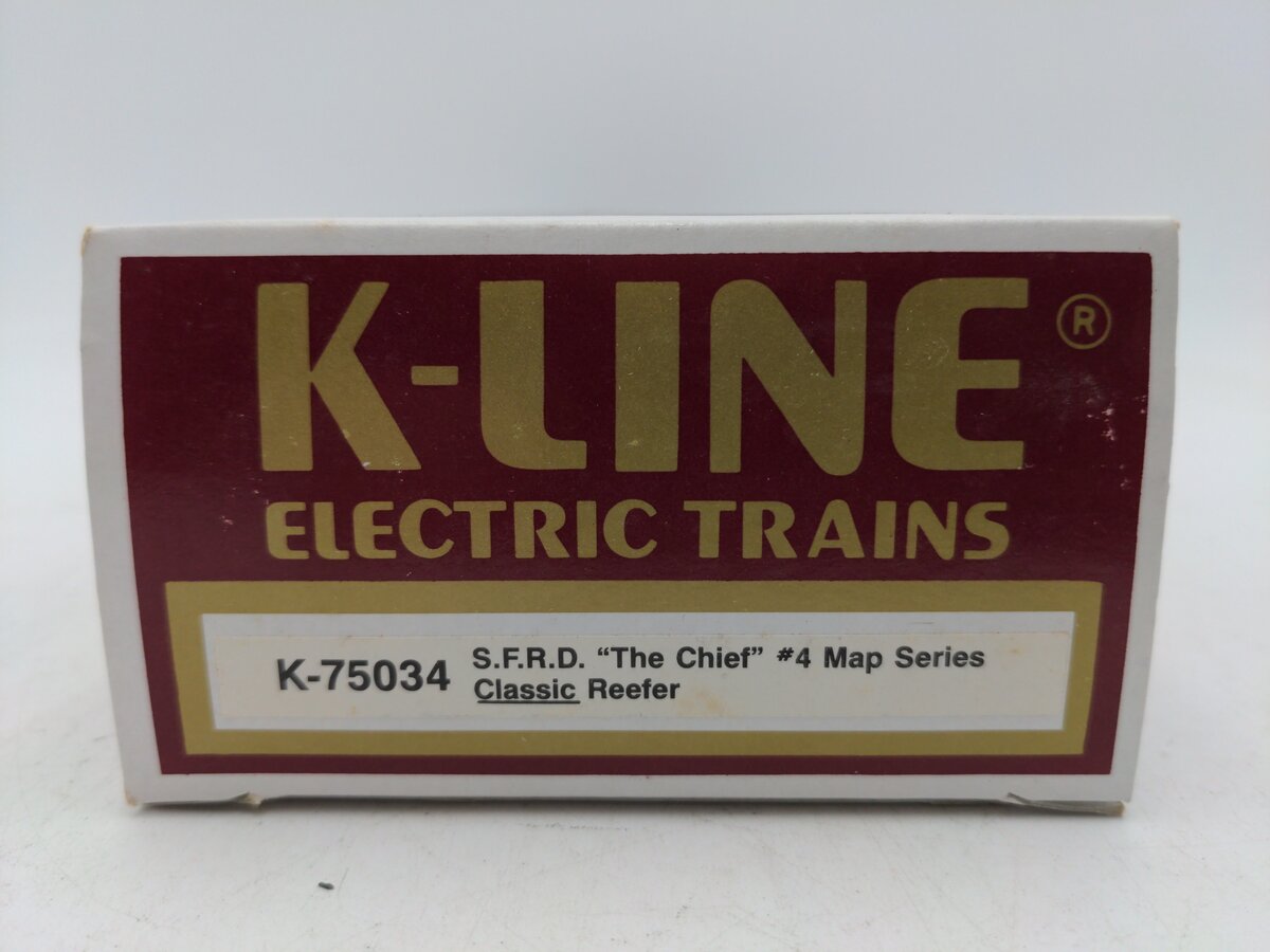 K-Line K75034 Santa Fe Chief #4 Map Series, Reefer EX/Box