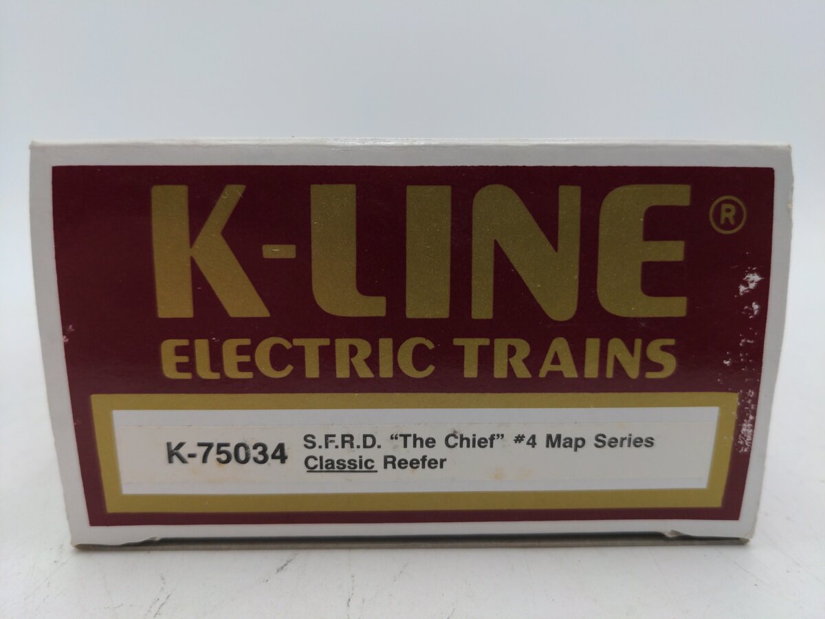 K-Line K75034 Santa Fe Chief #4 Map Series, Reefer EX/Box