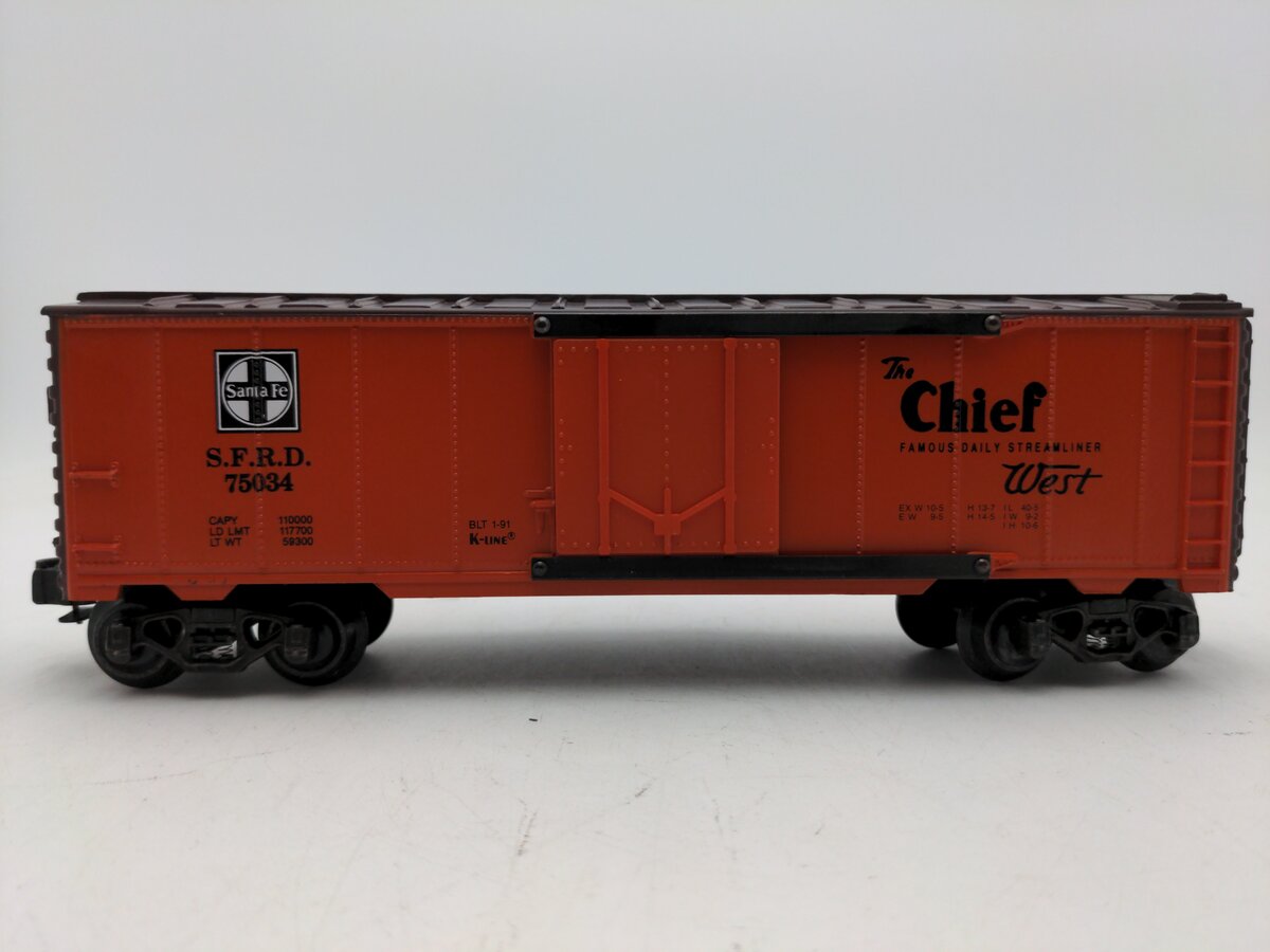 K-Line K75034 Santa Fe Chief #4 Map Series, Reefer EX/Box