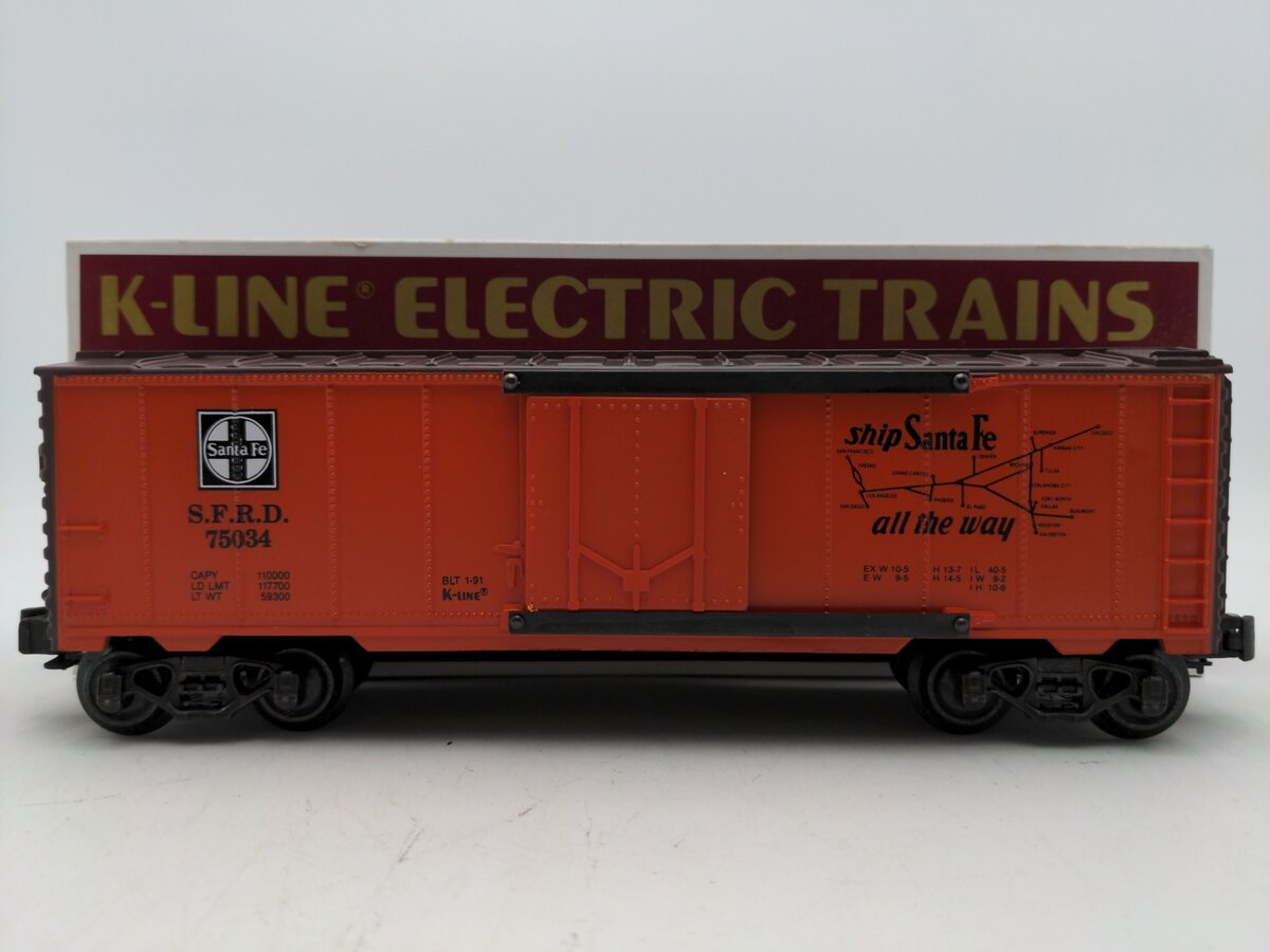 K-Line K75034 Santa Fe Chief #4 Map Series, Reefer EX/Box
