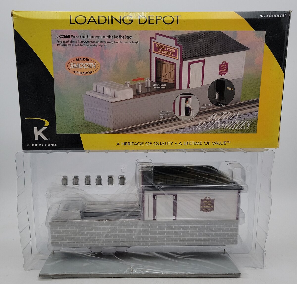 K-Line 6-22660 O Moose Pond Creamery Operating Loading Depot NIB