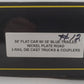 Weaver Nickel Plate Road 50' Flat Car w/35' Blue Trailer #2012 - 3 Rail LN/Box