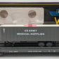 Weaver U23026LD O US Army 50' Flat Car #38564 w/ 35' Medical Trailer (3-Rail) LN/Box