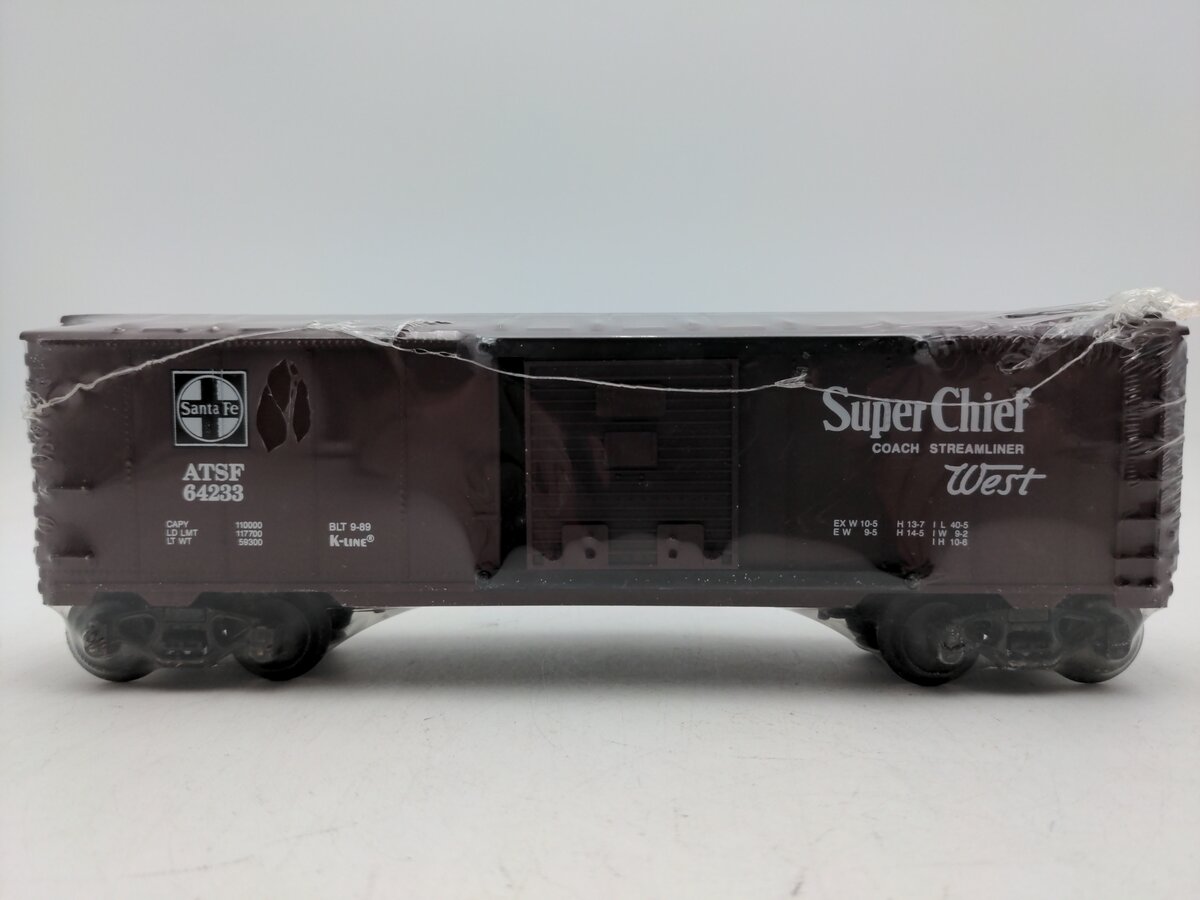 K-Line K64233 O Gauge Santa Fe Classic Map Car Boxcar #64233 NIB