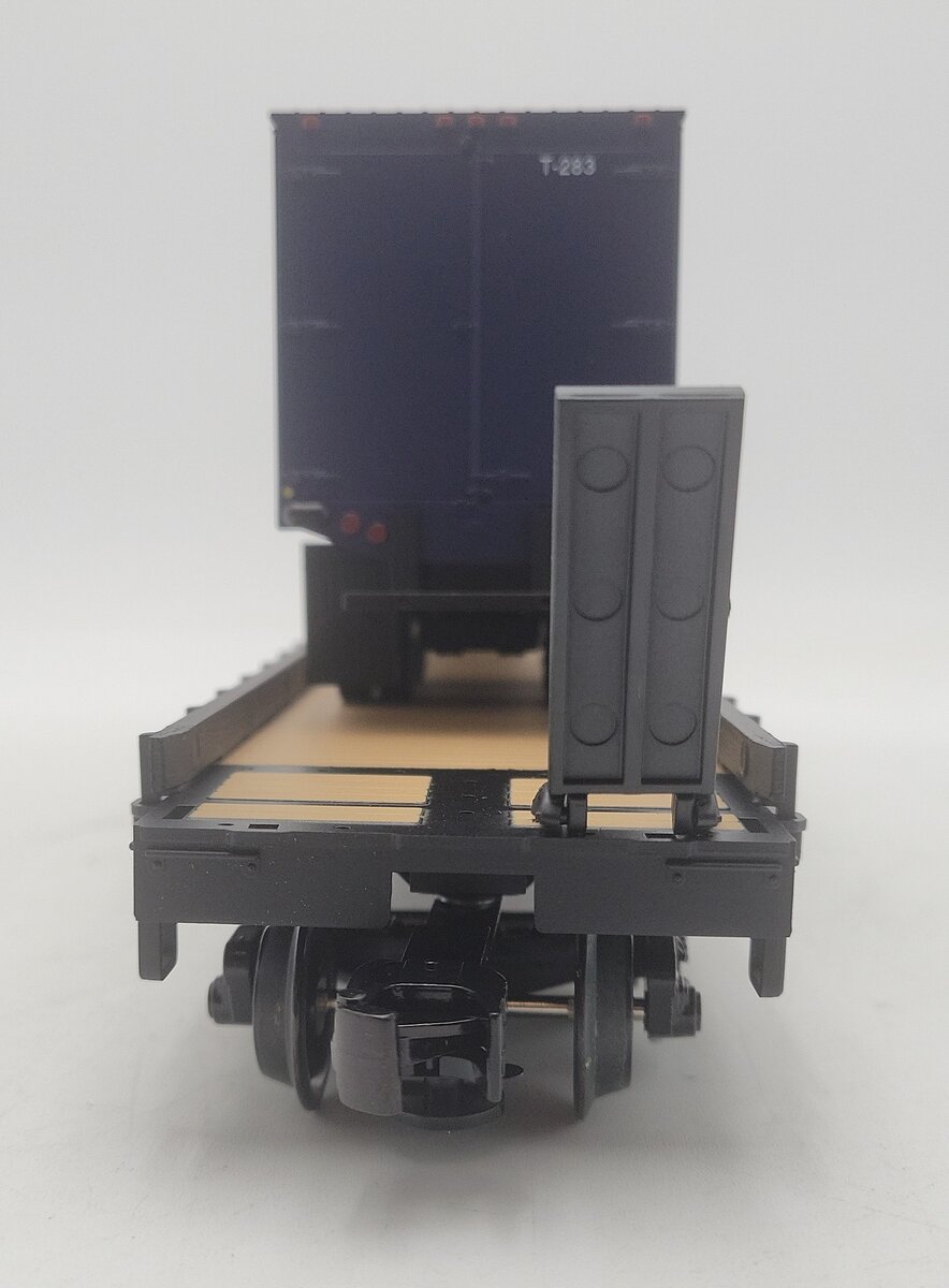 Weaver Nickel Plate Road Flat Car w/35' Blue Trailer #2020 - 3 Rail LN/Box