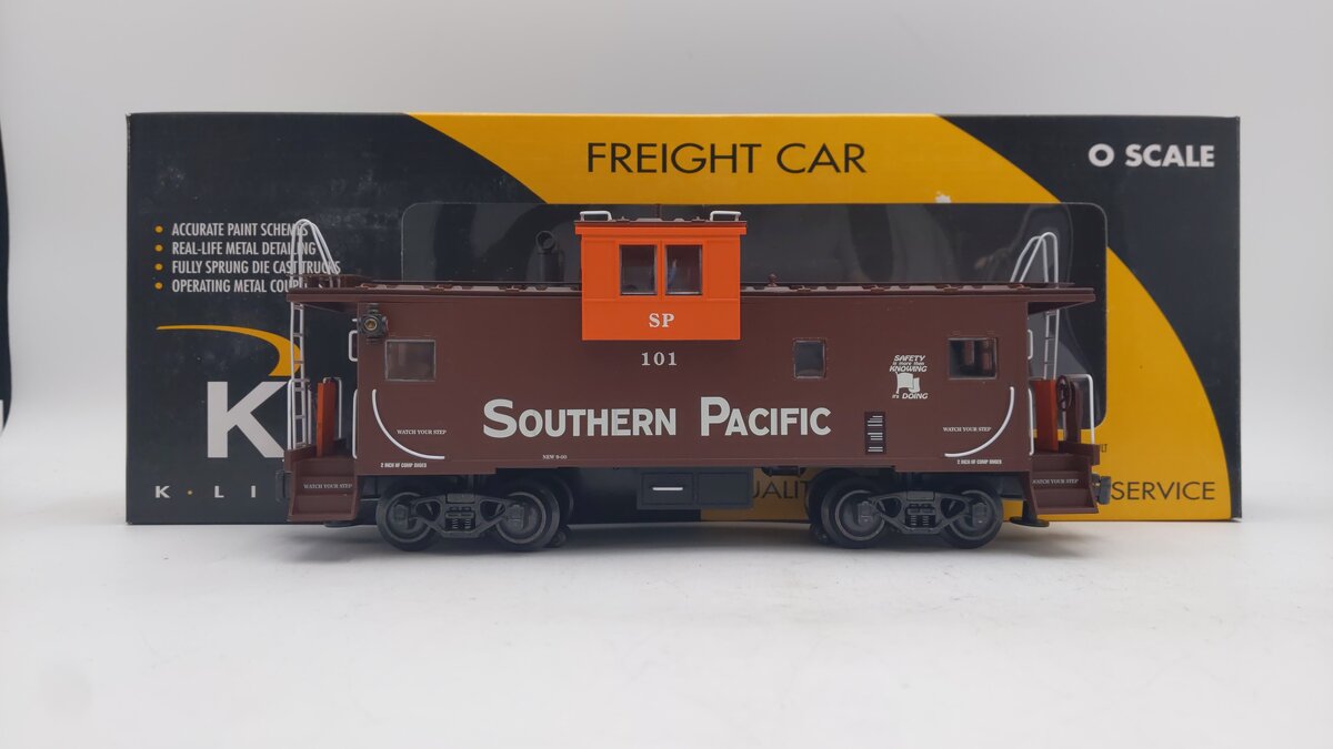 K-Line K613-2031 O Southern Pacific Extended Vision Illuminated Caboose #101 EX/Box