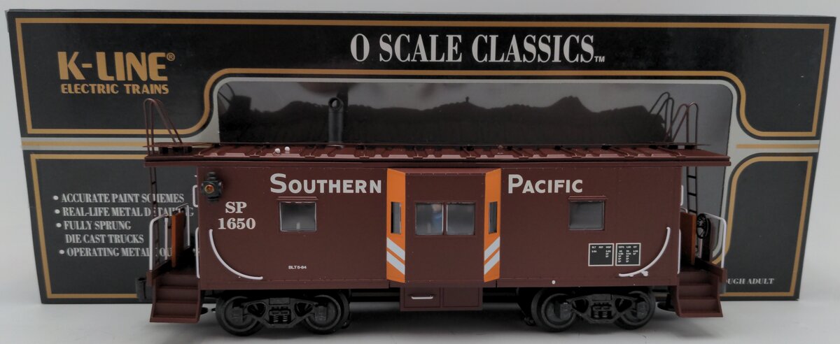 K-Line K612-2031 O Gauge Southern Pacific Bay Window Caboose #1650 EX/Box