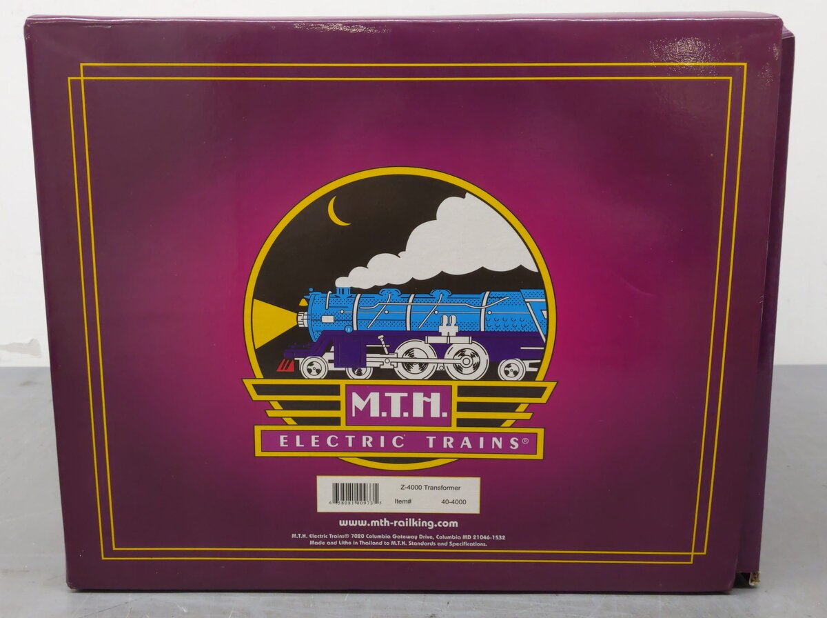 MTH 40-4000 O Z-4000 400W Dual Control Transformer LN/Box