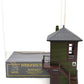 Weaver G1953A HO Interlocking Tower Green W/ Dark Brown Trim Assembled LN/Box