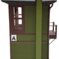 Weaver G1953A HO Interlocking Tower Green W/ Dark Brown Trim Assembled LN/Box