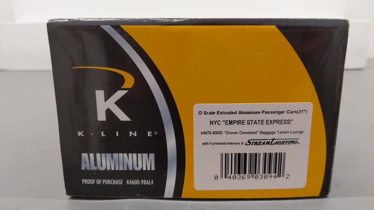 K-Line K4670-40002 O NYC Grover Cleveland 21