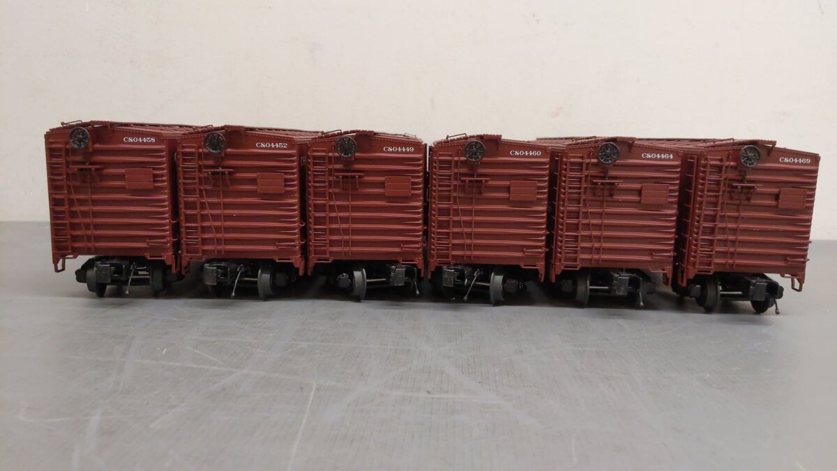 MTH 20-90263 O Chesapeake & Ohio Premier 40' AAR Box Car Set (Set of 6) LN/Box