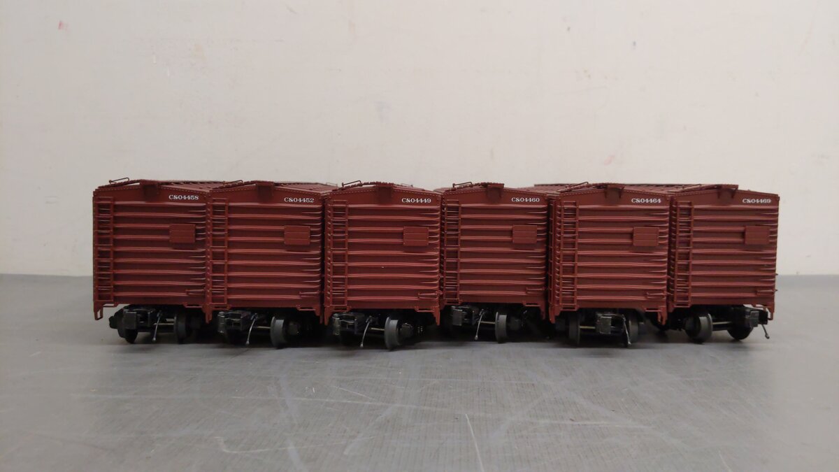 MTH 20-90263 O Chesapeake & Ohio Premier 40' AAR Box Car Set (Set of 6) LN/Box