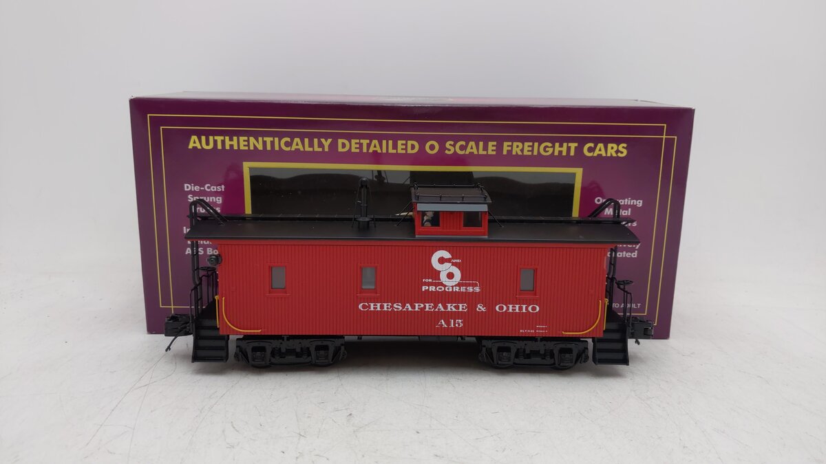 MTH 20-91137 Chesapeake & Ohio CA-1 Woodsided Caboose EX/Box