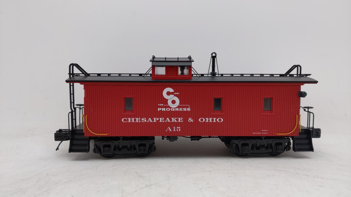 MTH 20-91137 Chesapeake & Ohio CA-1 Woodsided Caboose EX/Box