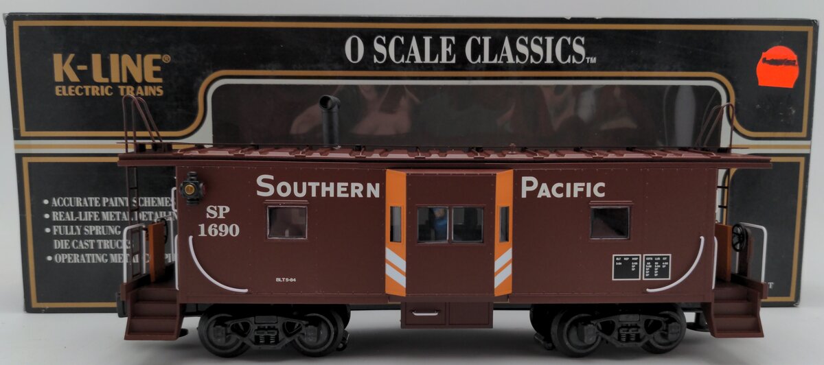 K-Line K612-2033 O Gauge Southern Pacific Illuminated Caboose #1690 EX/Box