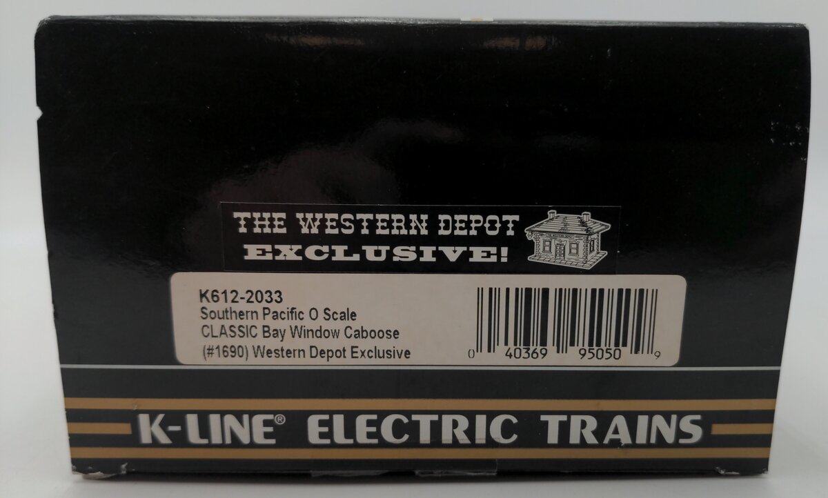 K-Line K612-2033 O Gauge Southern Pacific Illuminated Caboose #1690 EX/Box