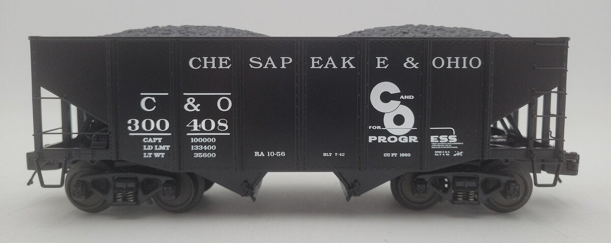 MTH 20-97188 O Chesapeake & Ohio 2-Bay Fish Belly Hopper Car #300408 LN/Box