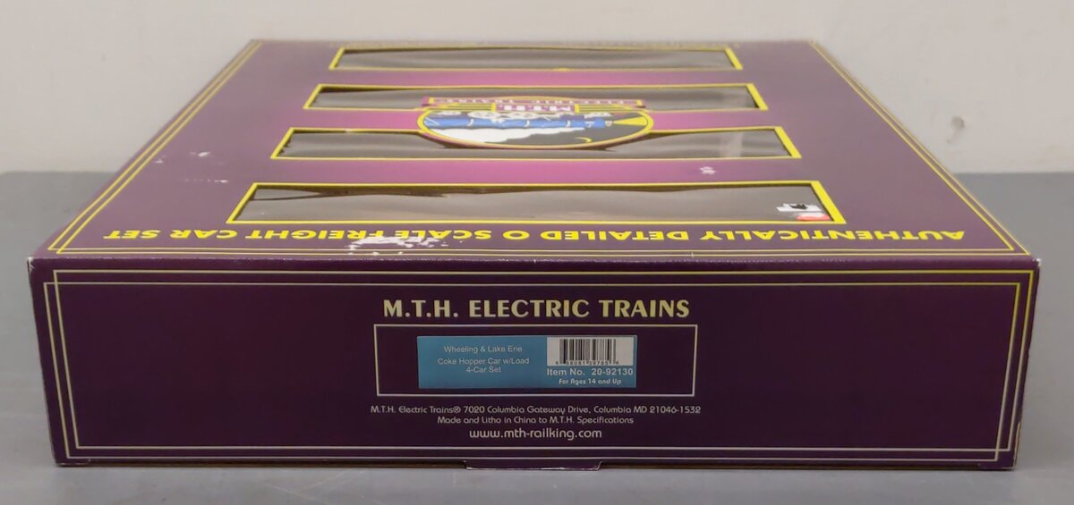 MTH 20-92130 O Scale Wheeling & Erie 4 Car Hopper Set LN/Box