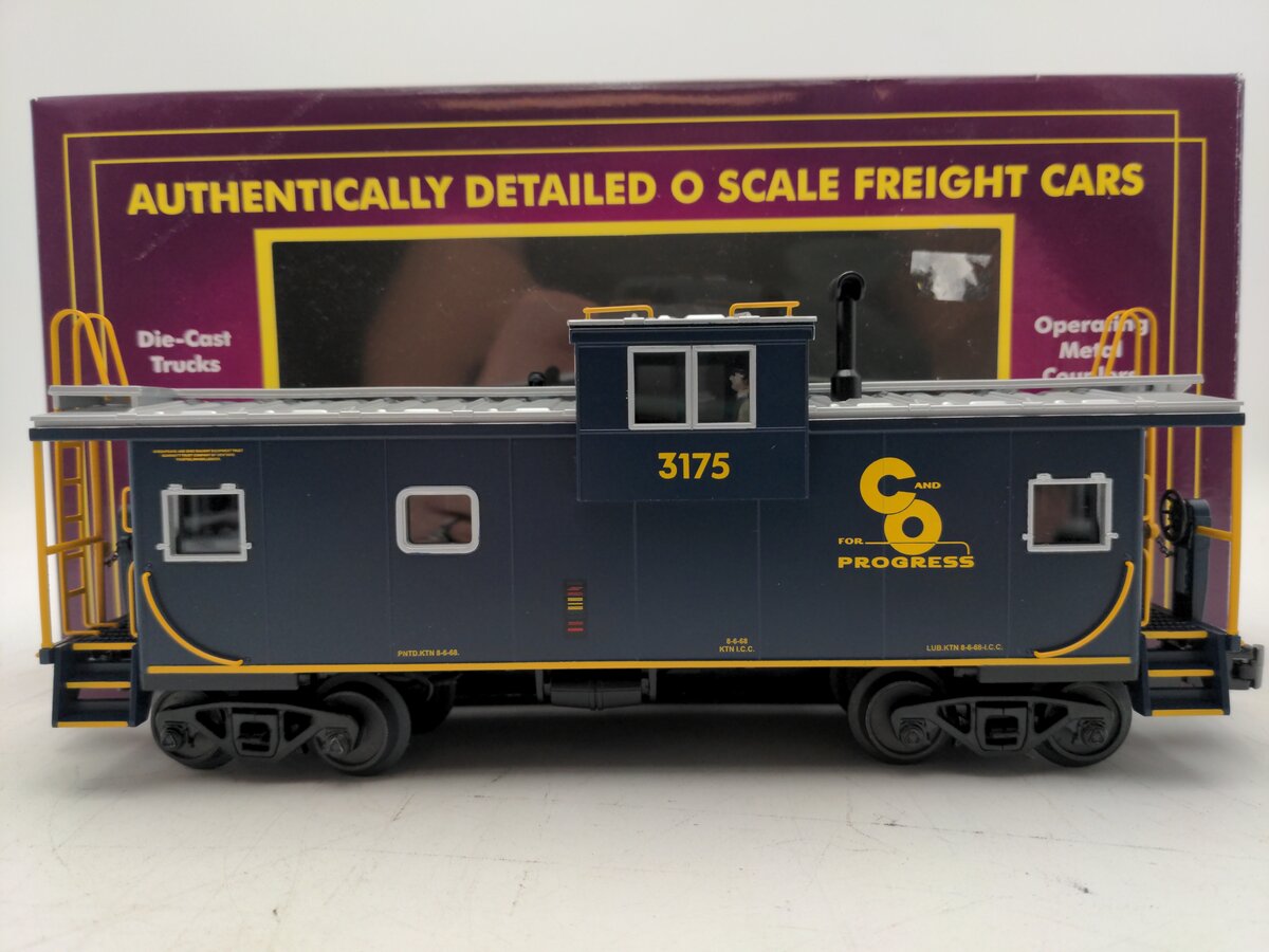 MTH 20-91299 Chesapeake & Ohio Extended Vision Caboose EX/Box