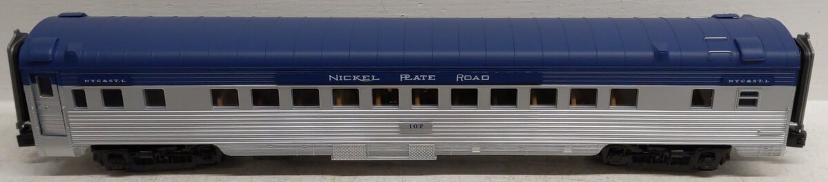 MTH 20-61060 O Gauge Nickel Plate 70' Streamlined Passenger Car #107 EX/Box