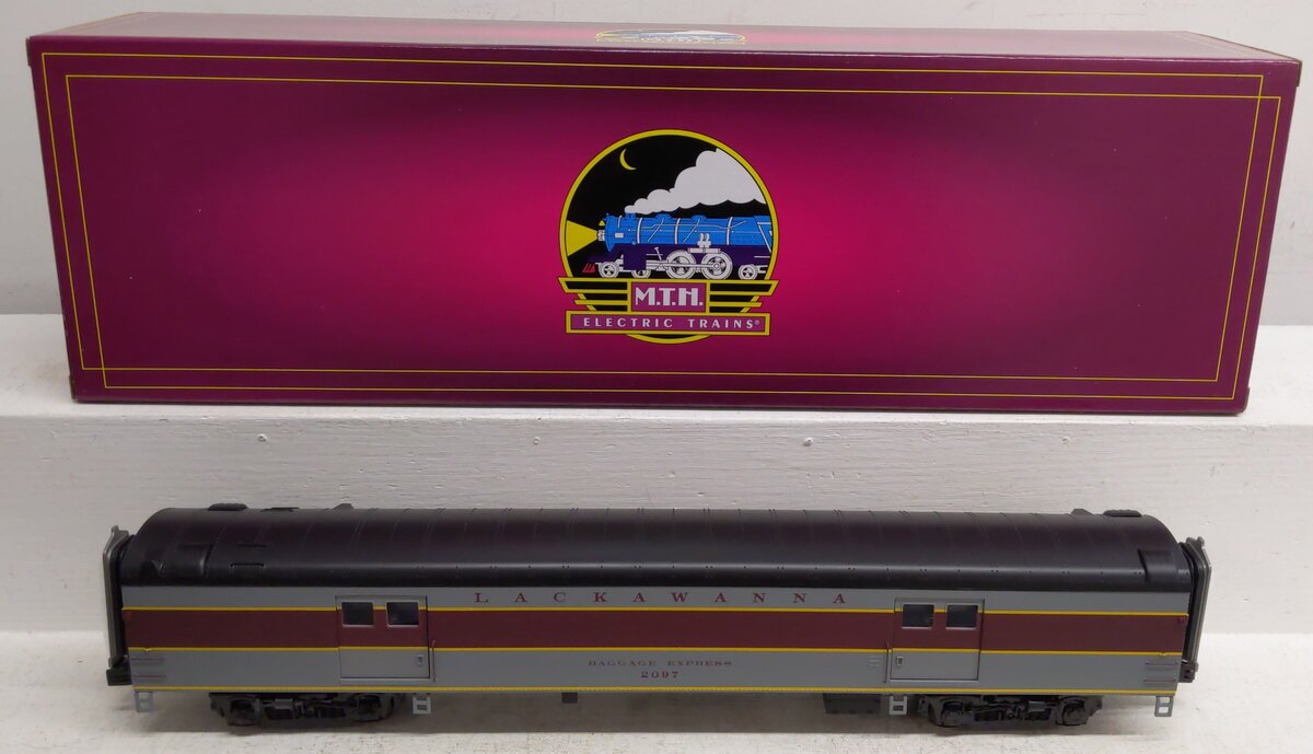 Lackawanna 20-61061 O Gauge Premier 70’ Streamlined Passenger Baggage Car #2097 EX/Box