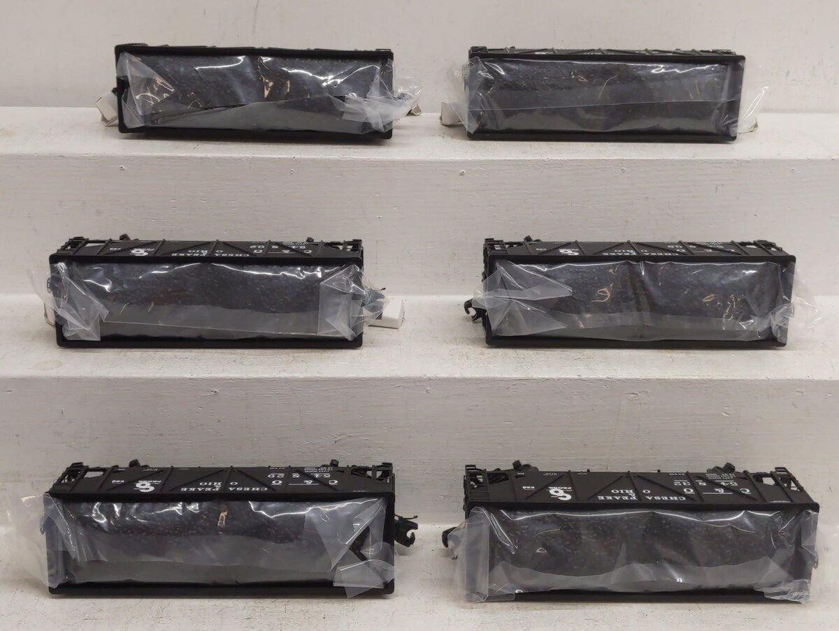 MTH 20-90375 O Nickel Plate Road 34' Composite Hopper Car Set (Set of 6) LN/Box