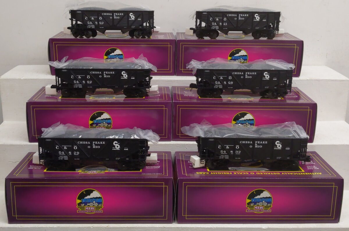 MTH 20-90375 O Nickel Plate Road 34' Composite Hopper Car Set (Set of 6) LN/Box