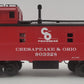 MTH 20-90015F O Gauge Chesapeake & Ohio Steel-Sided Caboose #903328 EX/Box