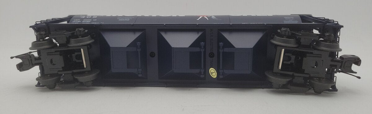 MTH 20-97947 O Gauge Morton Salt 3-Bay Cylindrical Hopper Car #409 LN/Box
