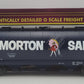 MTH 20-97947 O Gauge Morton Salt 3-Bay Cylindrical Hopper Car #409 LN/Box