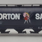 MTH 20-97947 O Gauge Morton Salt 3-Bay Cylindrical Hopper Car #409 LN/Box