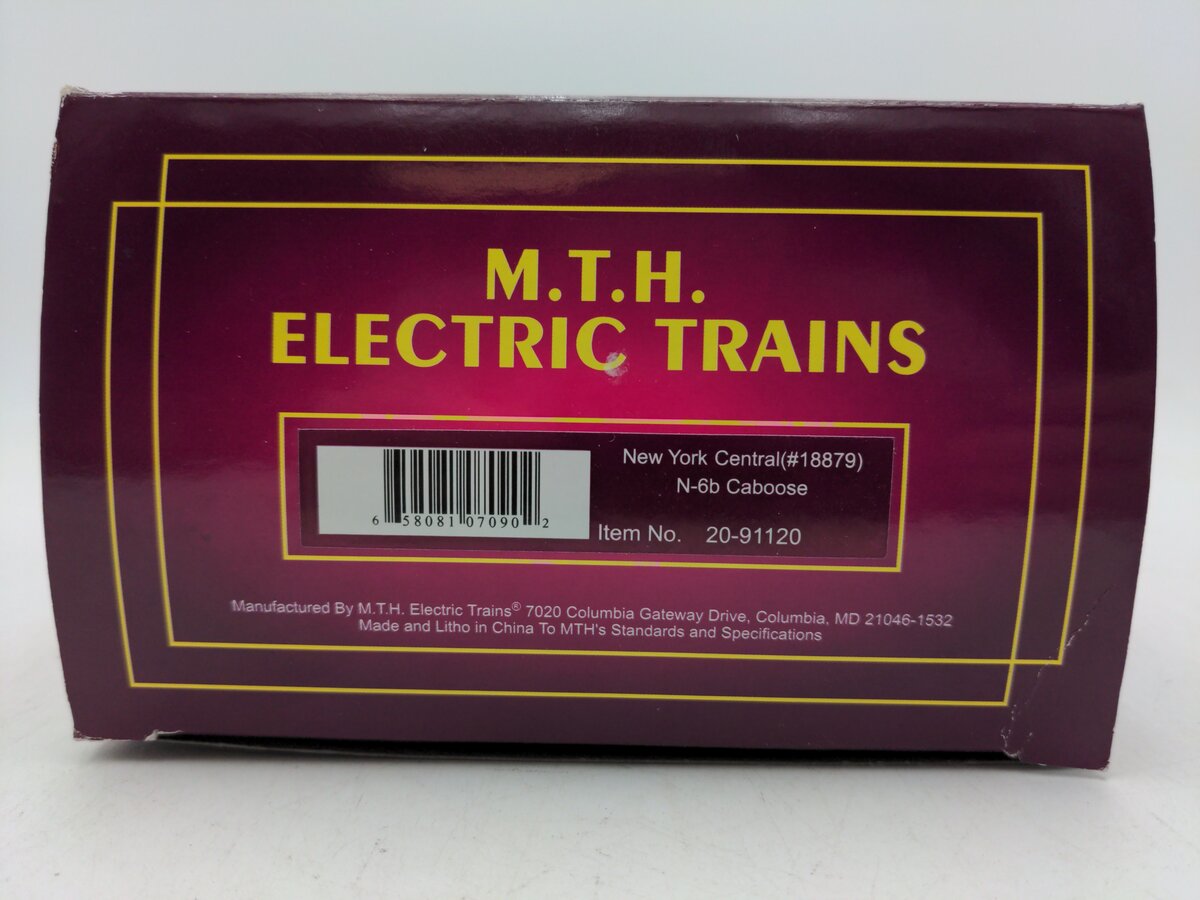 MTH 20-91120 O Gauge New York Central N-6b Caboose #18879 EX/Box