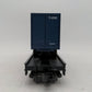 MTH 20-90002D O Gauge Nickel Plate Road Flatcar w/ 20' Trailers #2004 EX/Box