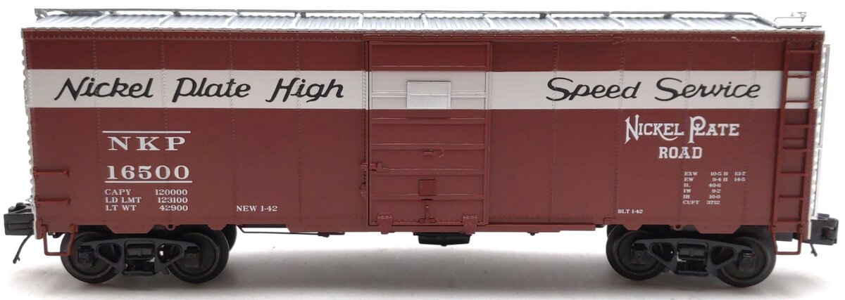 MTH 20-93946 O Nickel Plate Road Premier 40’ AAR Box Car #16500 LN/Box