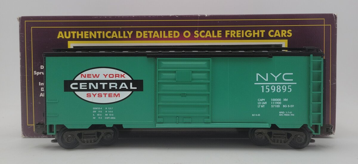 MTH 20-9300 O Gauge New York Central Box Car #159895 LN/Box