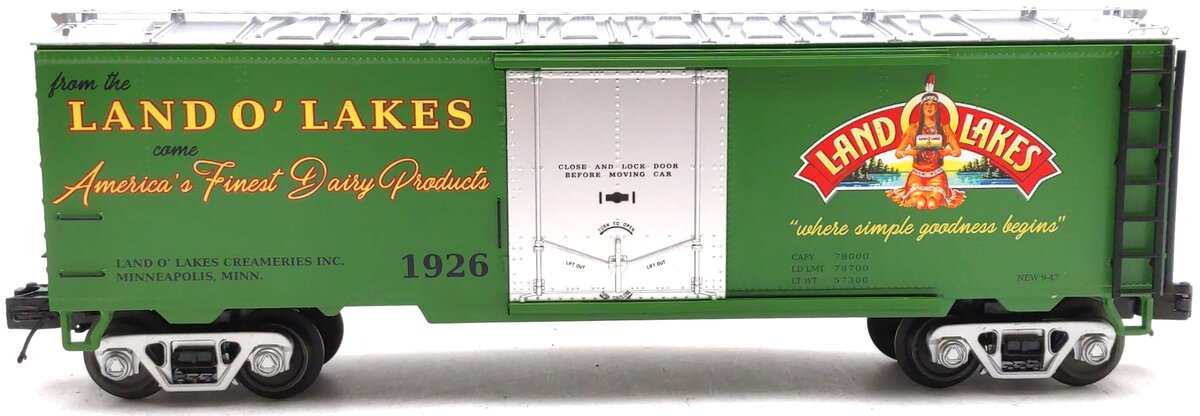 MTH 20-94463 O Land O'Lakes Reefer Car #1926 LN/Box