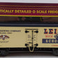 MTH 20-94389 O Gauge Leisy’s Schooner Bock Beer 36’ Woodsided Reefer Car #1923 EX/Box