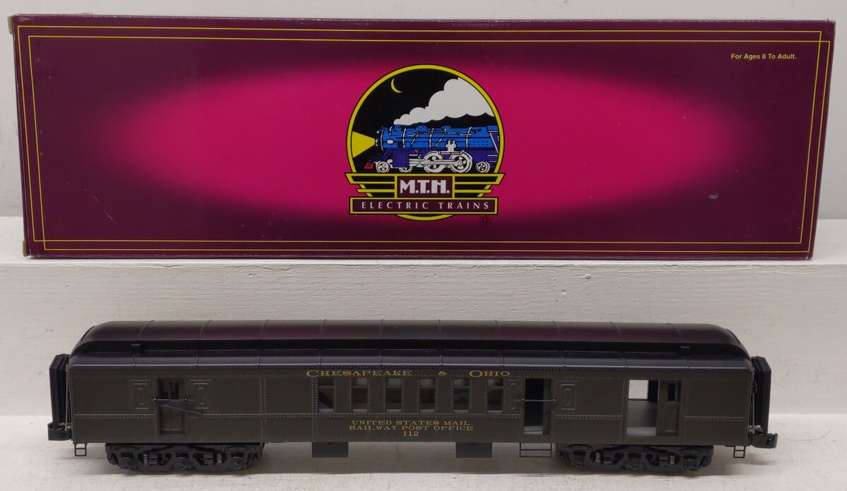 MTH 20-4283 Chesapeake & Ohio 70' Madison RPO Passenger Car EX/Box