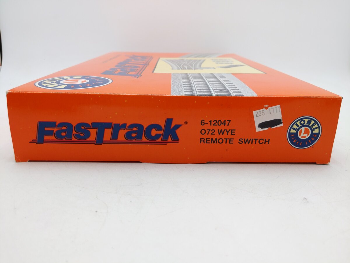 Lionel 6-12047 O-72 Remote-Control FasTrack Wye Switch Turnout EX/Box