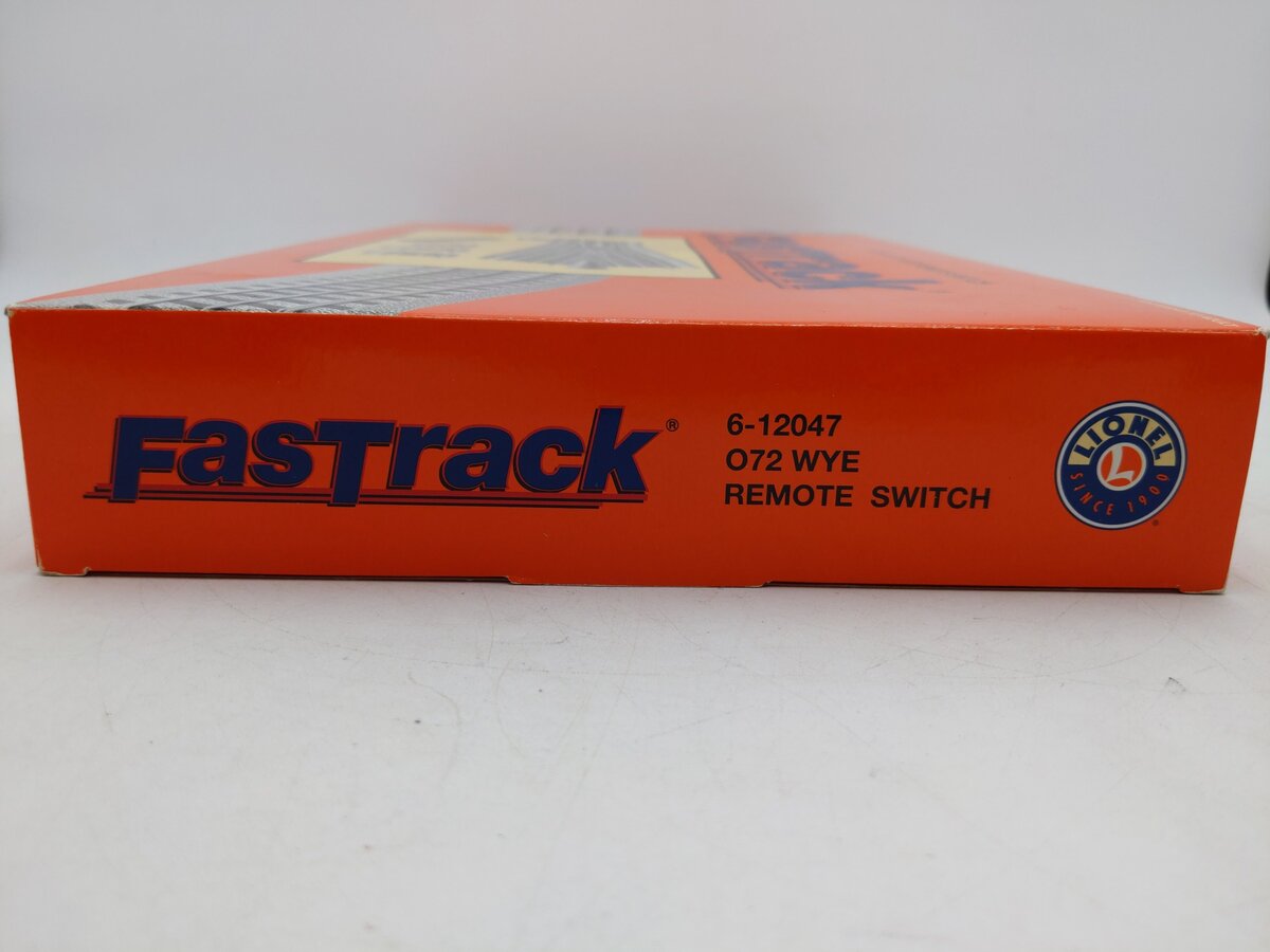 Lionel 6-12047 O-72 Remote-Control FasTrack Wye Switch Turnout EX/Box